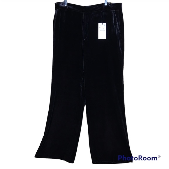 NWT ZARA Fluid Velvet Pants Trousers Limited Edition Sz XXL - Picture 7 of 14